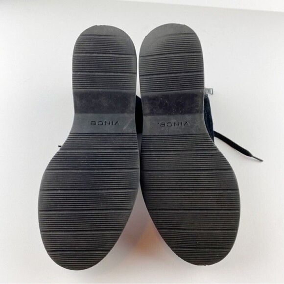 Vince Monastir Platform Lace Up Combat Boots Black Suede Size 7 - Picture 11 of 13